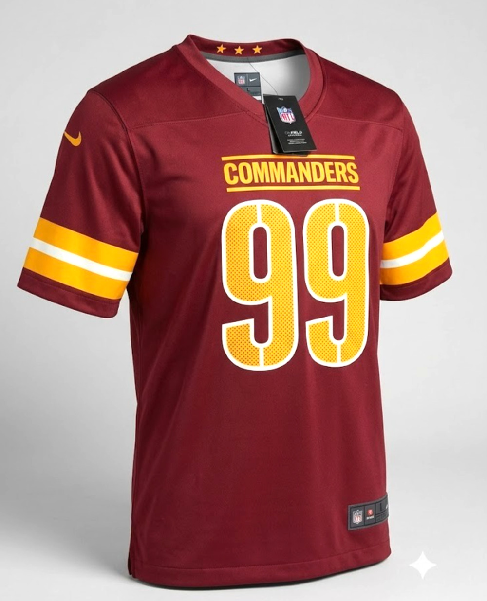 New Nike Washington Commanders Chase Young #99 Jersey Men’s Size L Burgundy NFL